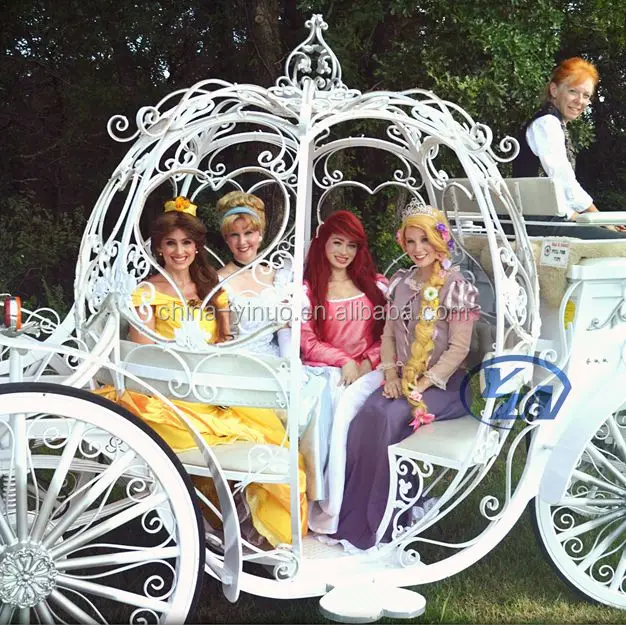 
Wedding cinderella horse-drawn carriage/wagon can be refitted to electric 