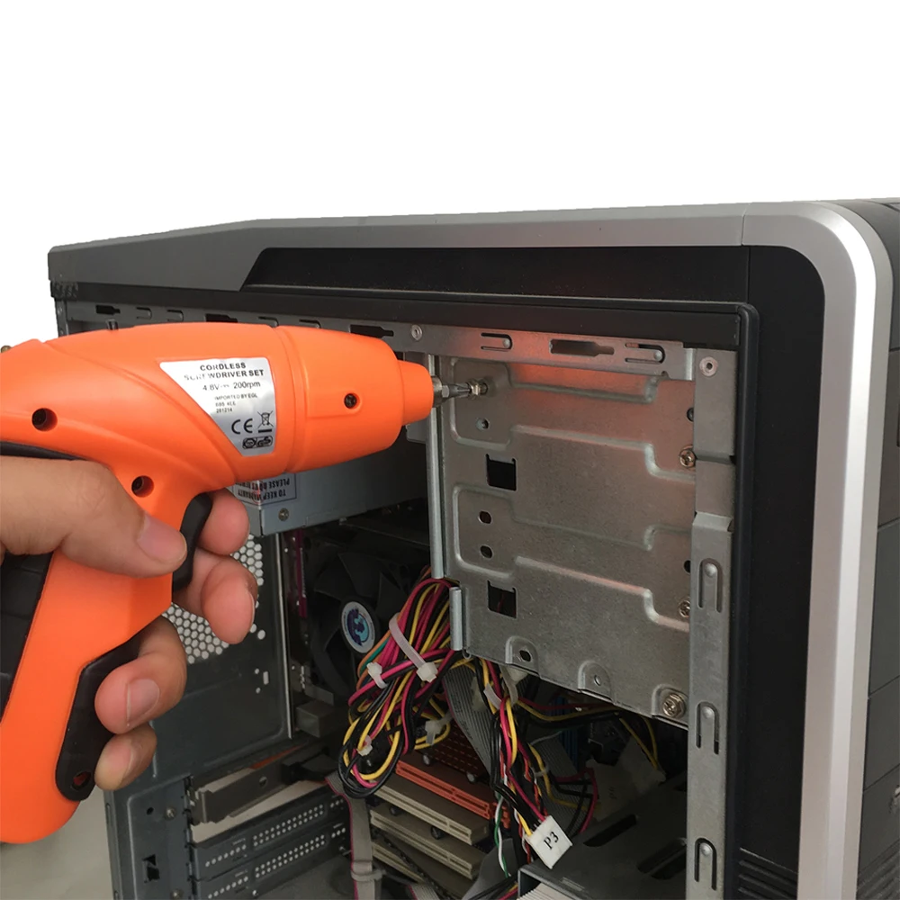 KCS50B-S24B 4.8V Ni-Cd battery Cordless Screwdriver 24pcs chargeable mini power tool set DIY high quality manufacture