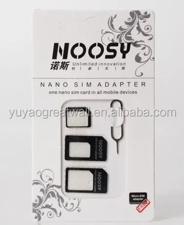  Оптовая продажа набор адаптеров Sim 4 в 1 преобразователь Nano-Micro/standard Sim-карт для мобильного телефона с Открывателем