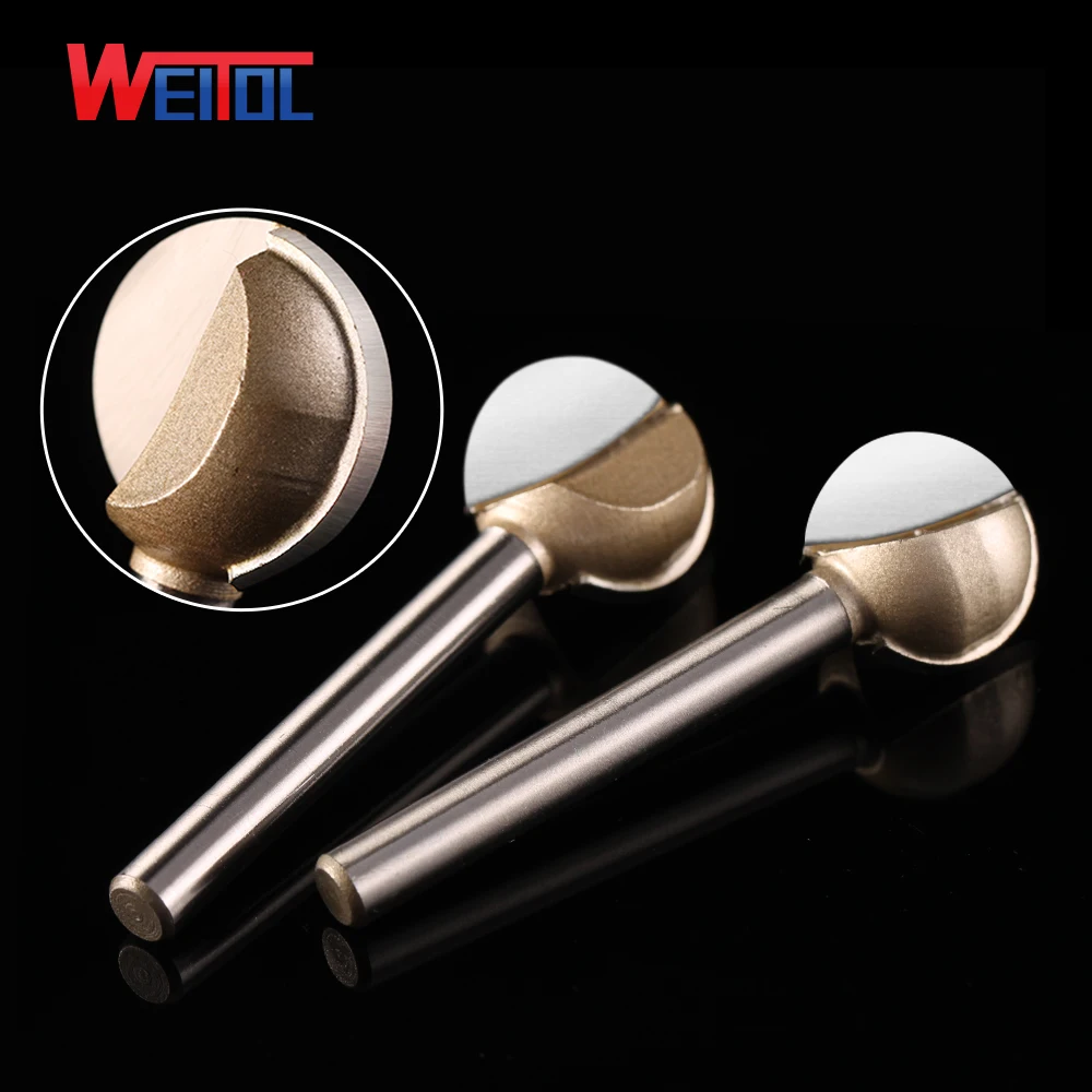 6 mm shank wood round carving bits tungsten carbide router bits ball nose milling cutter