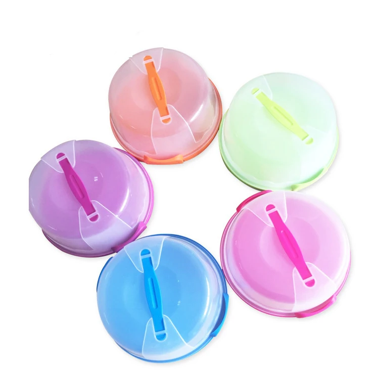 cake box making machine Plastic PP Round Cake Box Plastic Cake Carrier Container