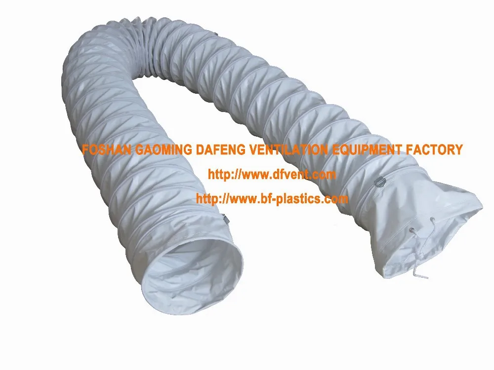 
Factory for 200mm 8inch 10m PVC fire resistant flexible ventilation duct air hose exhaust air pipe 