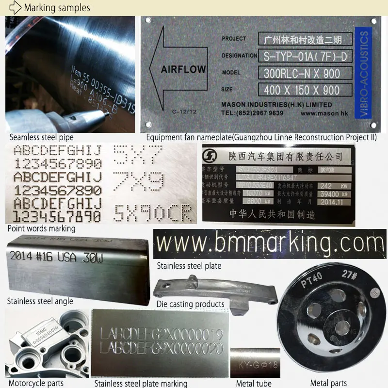 Special Aluminium Die Casting Pneumatic Dot Pin Marking Machine