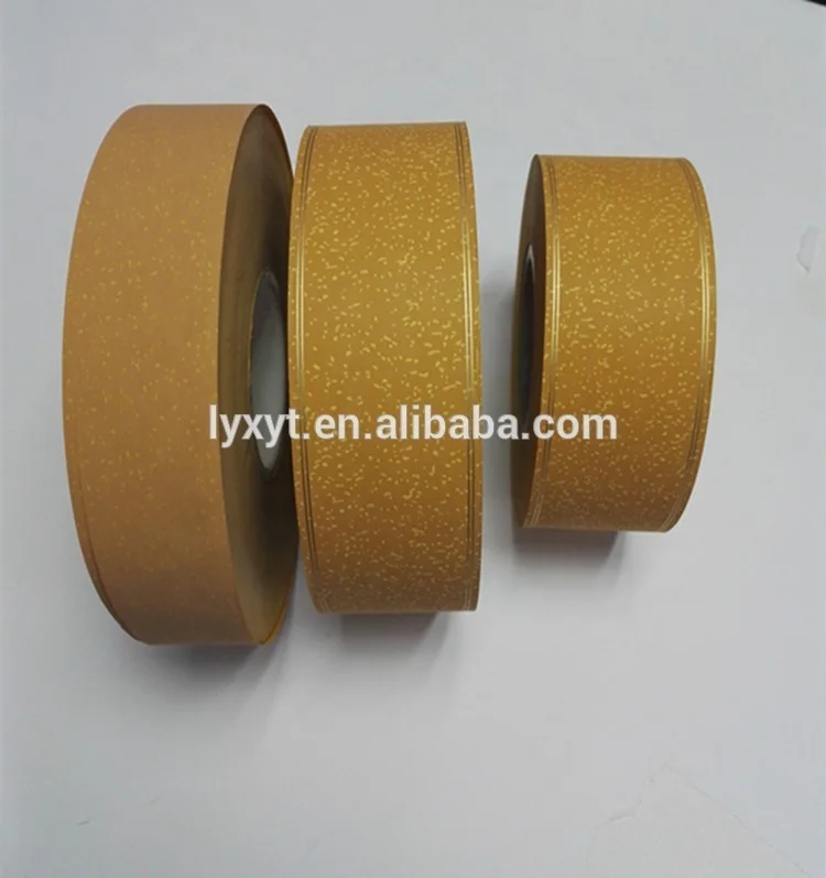 Cigarette head filter acetate tow wrapping tipping paper with golden line