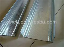 Gypsum board wall partition silver stainless steel main channel