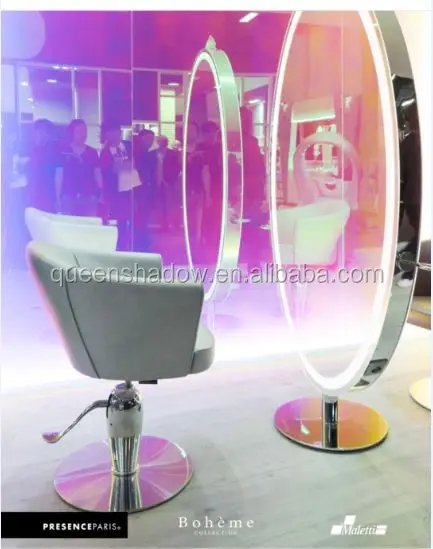 Modern design saloon equipment hair salon mirror station double sided styling mstations for salon