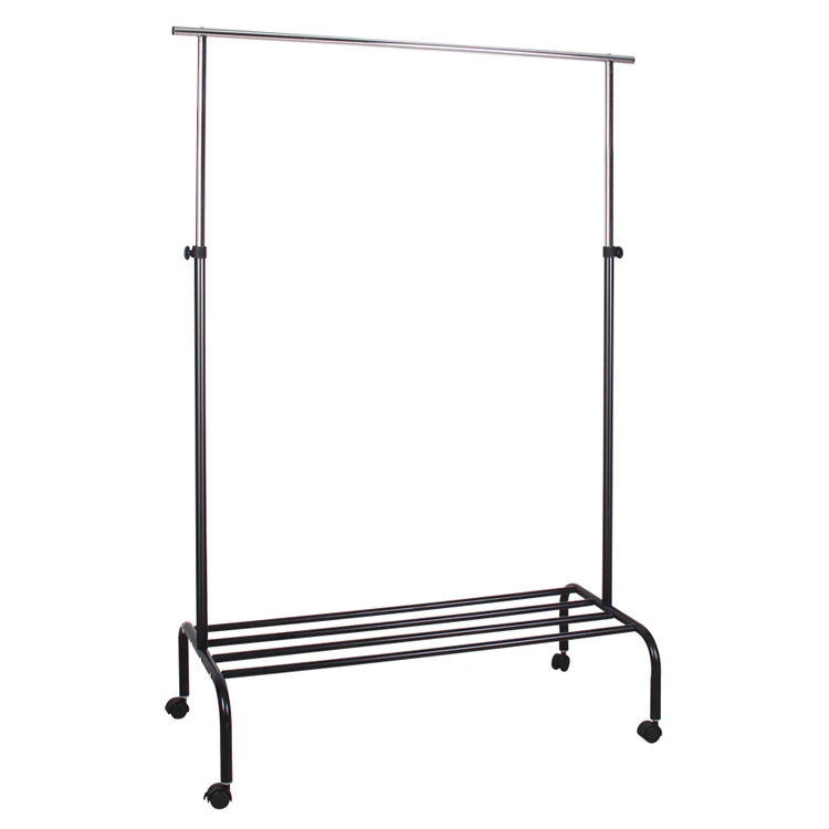 metal frame display bedroom hanging clothes rack /three layer clothes hanger rack a frame clothing rack