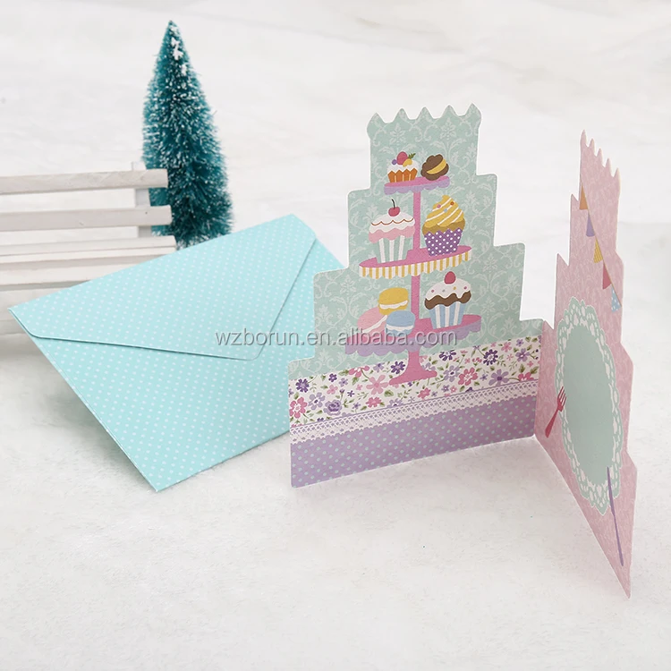 Customized Creative Cartoon Invitation Card Birthday, Birthday Greeting Card, baby greeting card