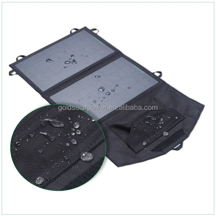 
Amazon hot seller! 7watt USB Solar Charger, foldable solar panel for mobiles/power bank 