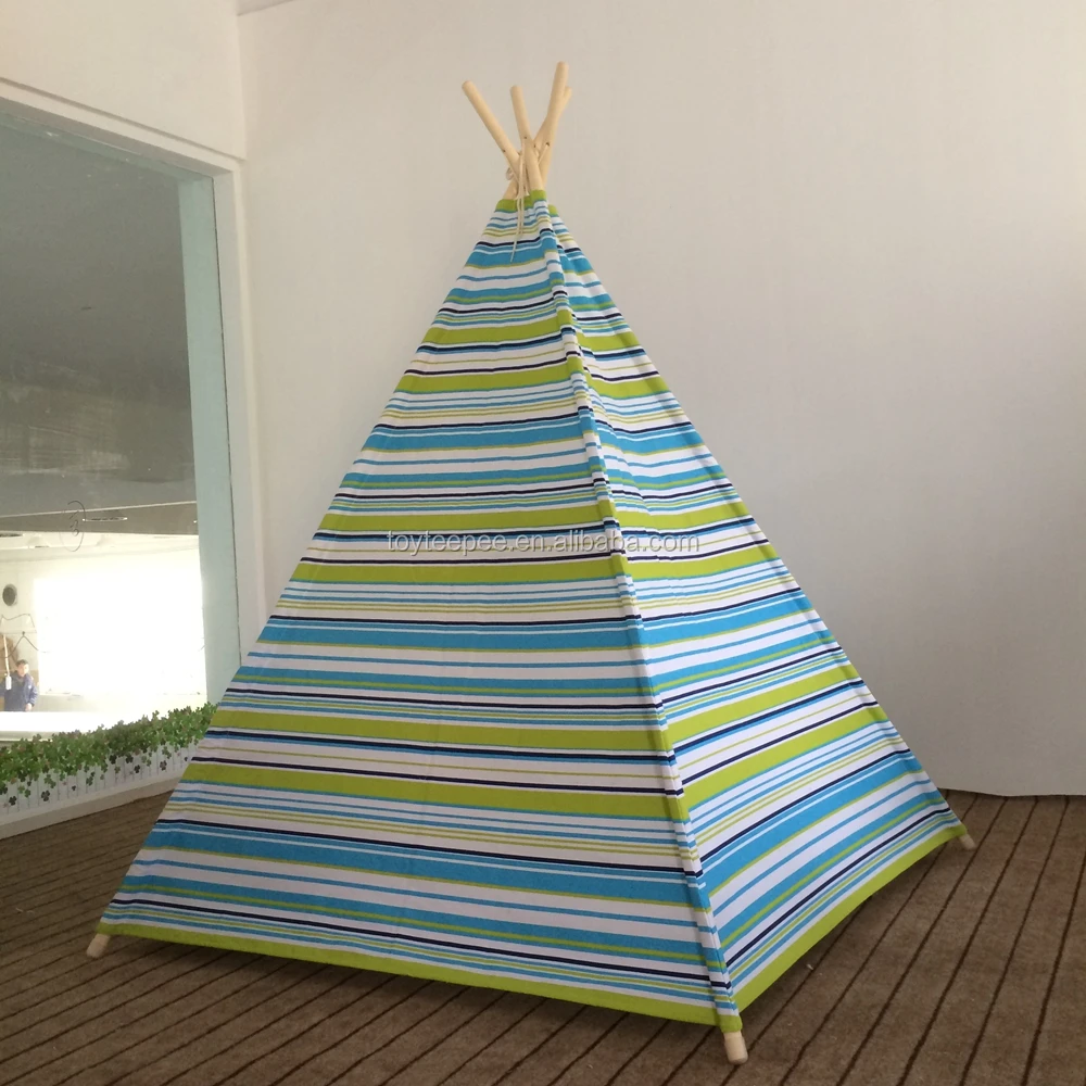 Детская складная Игровая палатка-вигвам с чехлом для переноски в помещении и на улице