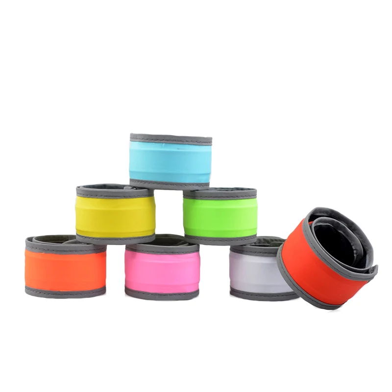 Led Flashlight Wristband Led Light Up Slap Bracelet For Night Jogging