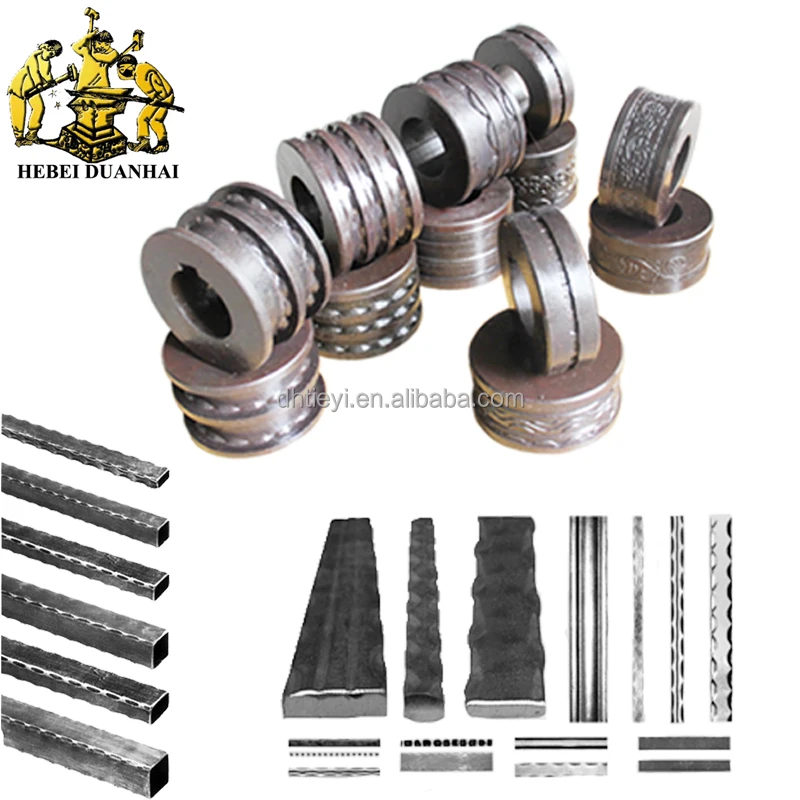 Ролик для тиснения стальной трубы из кованого железа, дизайн под заказ