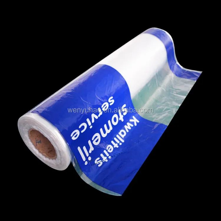 Custom Printed Clothes Packaging Roll Bag clear Storage Plastic Garment Cover Dry Clean Bags