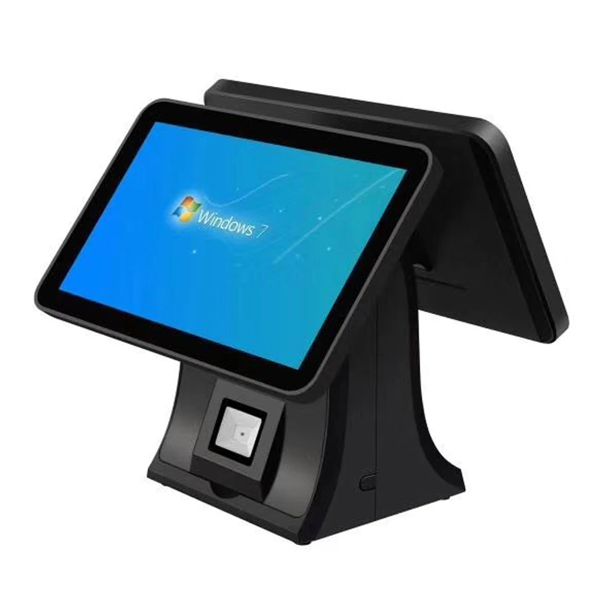 Newest LCD Display 15 inch Dual Restaurant Retail Touch Screen POS System with SSD32GB for Supermarket