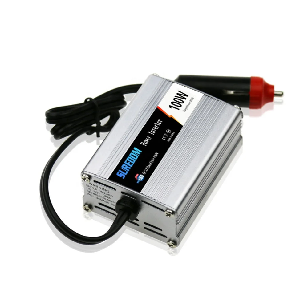 High Quality USB Output 100w DC Input 12V/24V Optional AC Output 110V/220V Hybrid Car Power Inverter Mini Car Inverter