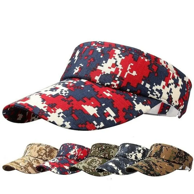 Manufacture New Style Custom Printed Camouflage Baseball Sun Visor Caps