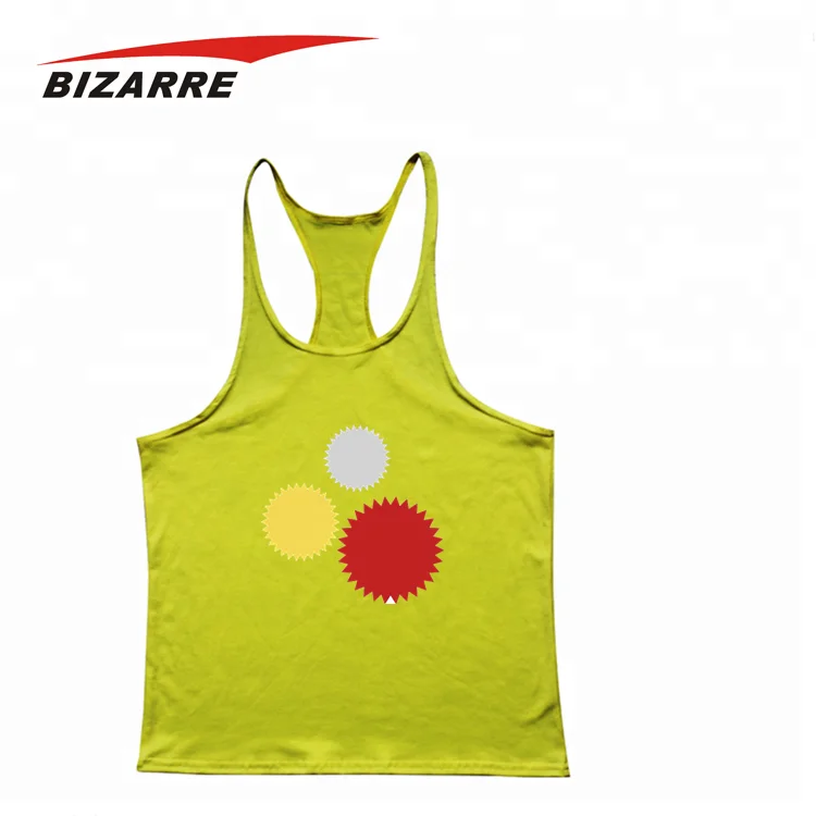 New Design Gym Print Sports Custom Stringer Singlet