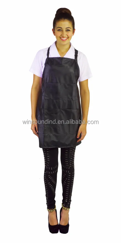 Салонная куртка L'Oreal из черного полиэстера жилет для парикмахеров