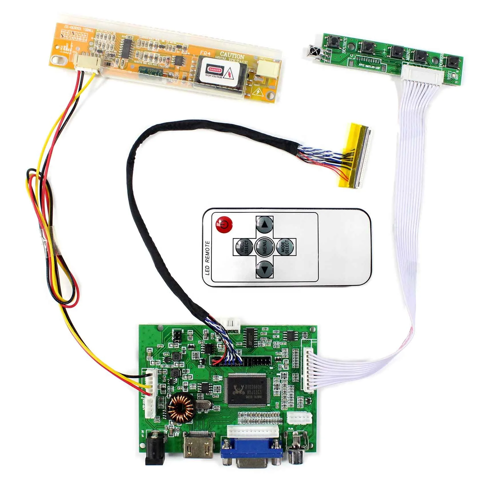 HDMI VGA 2AV Аудио ЖК-дисплей плата контроллера VS-TY2662-V196 для 14 1 дюймов/15 4 дюймов 1280x800 ЖК-экран