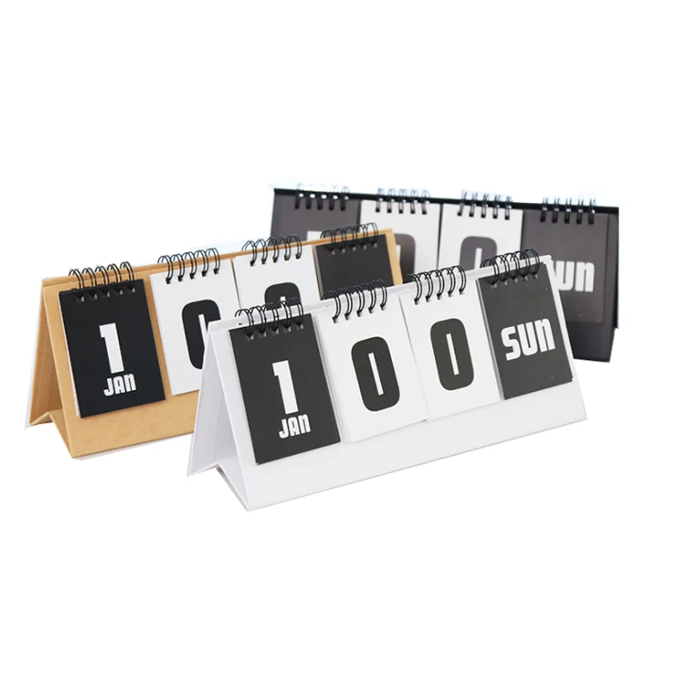 Cheap custom cute desk calendar 2018 printing