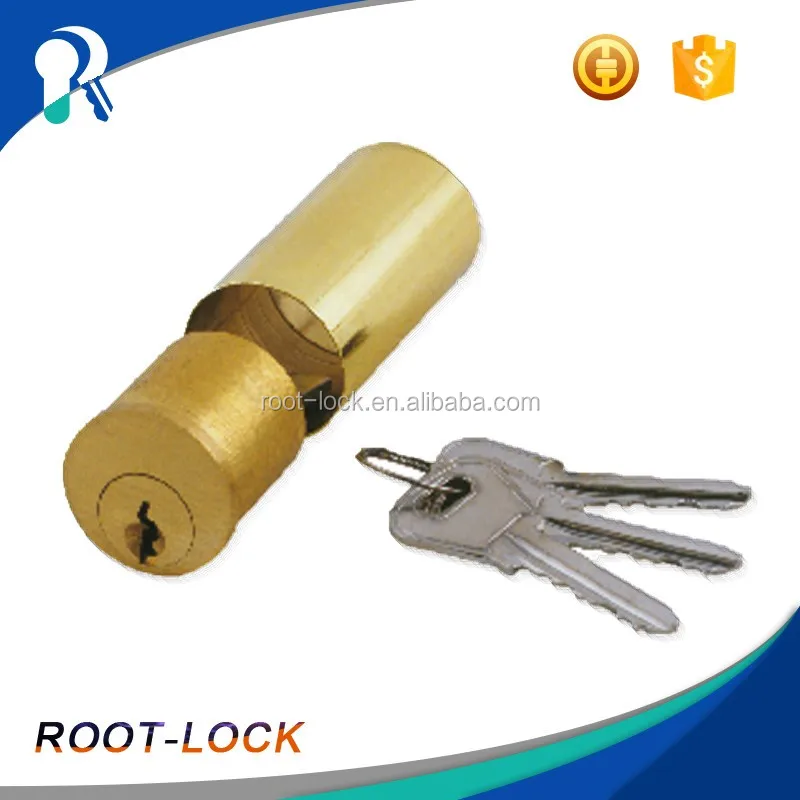 Dual key hadwared brass cylinder door lock