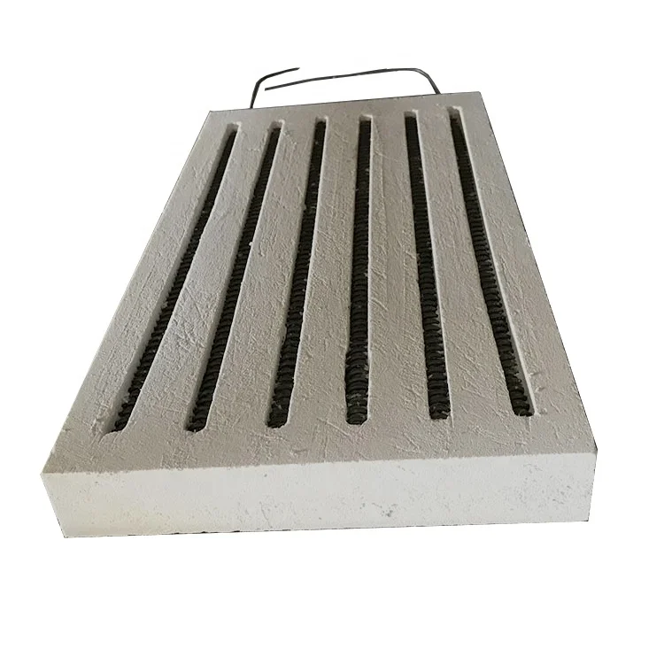 Ceramic fiber resistance wire heating board with temperature control