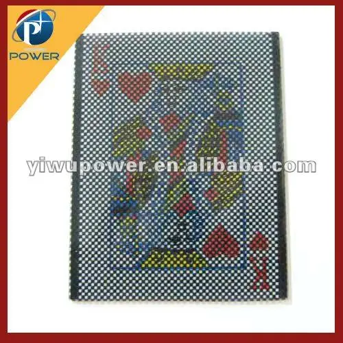 The magic card trick WOW Plastic Card Sleeve Magic close up show (Gimmick Only)