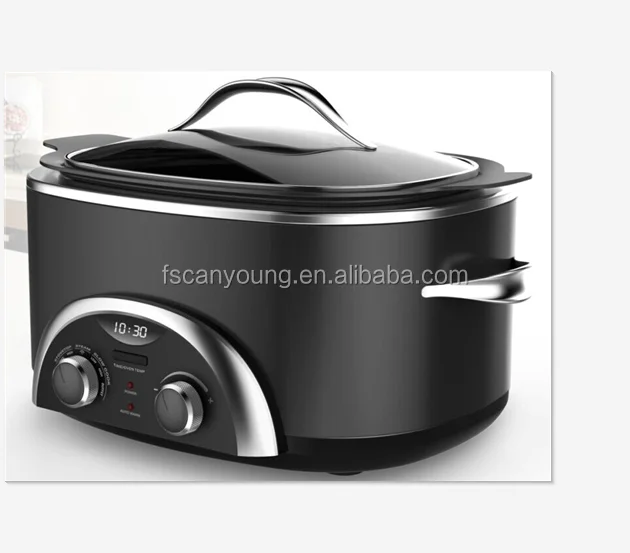 
1350W 6 Quart 7 In 1 Multi Cooker Oven Steam Slow Cooker Stove Top sous vide yogurt bake roaster function 
