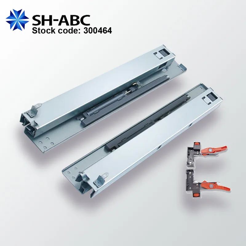 
Soft closing concealed bottommount bottom mount mounting full extension undermount kitchen furniture cabinet drawer slide rail 