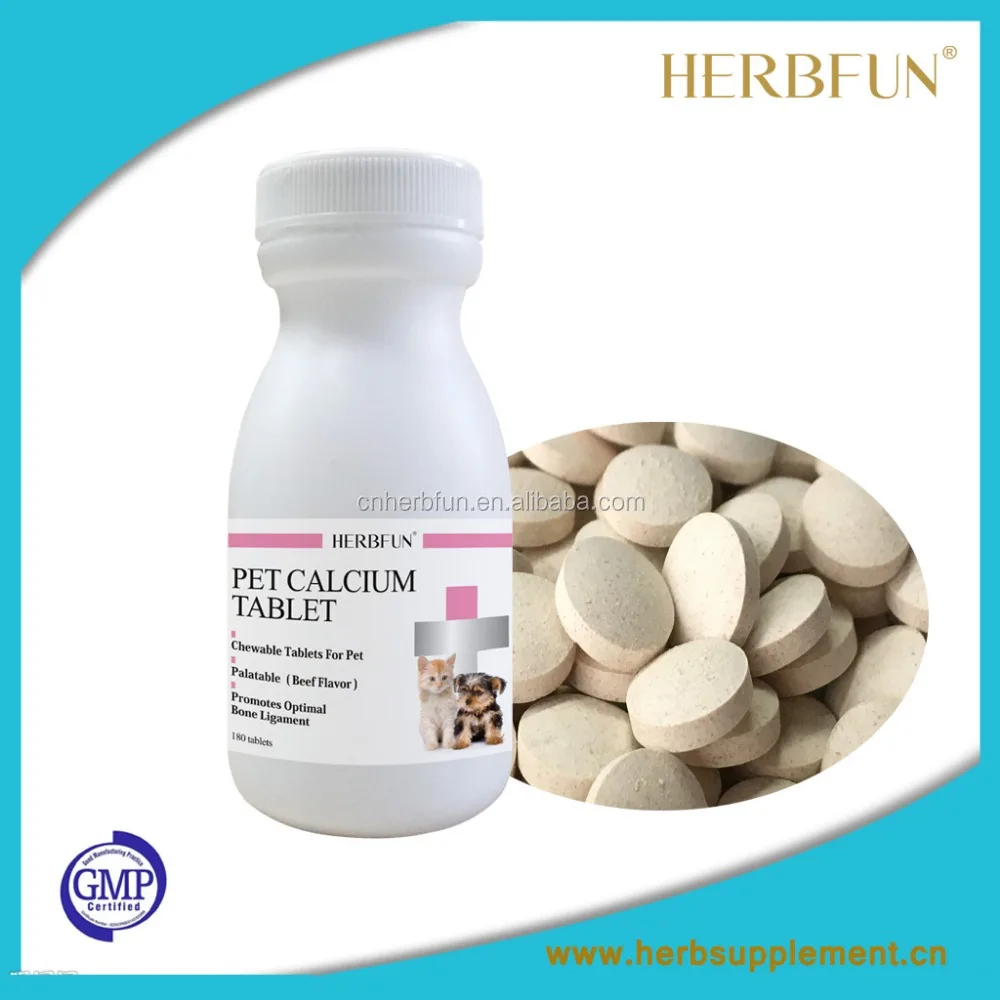 Veterinary Drug Dogs Calcium Tablet with private label