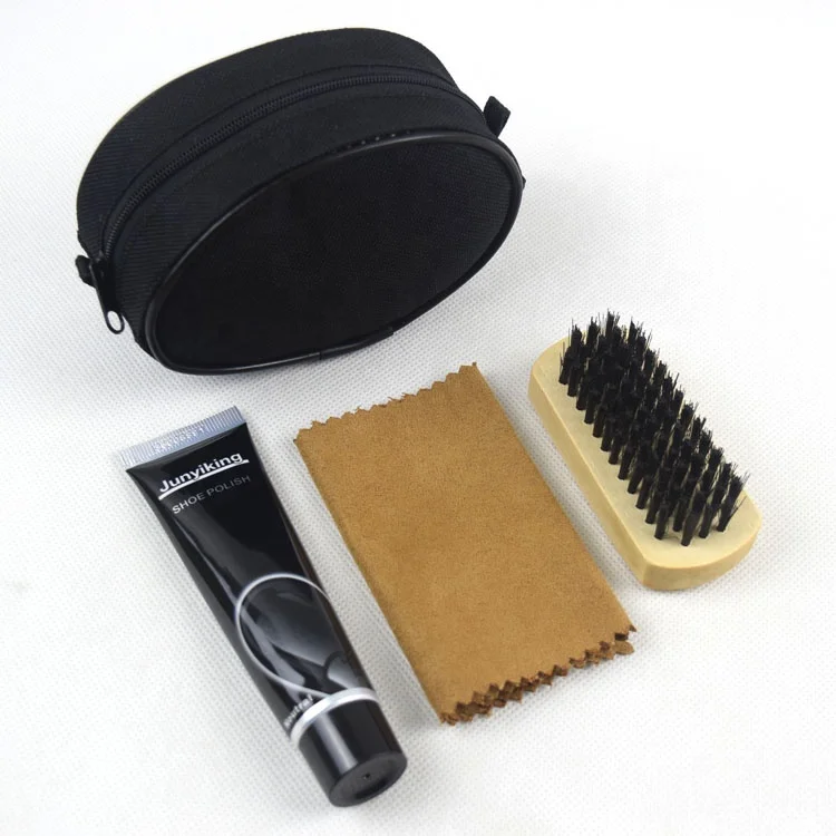 High quality black travel shoe brushes set wholesale