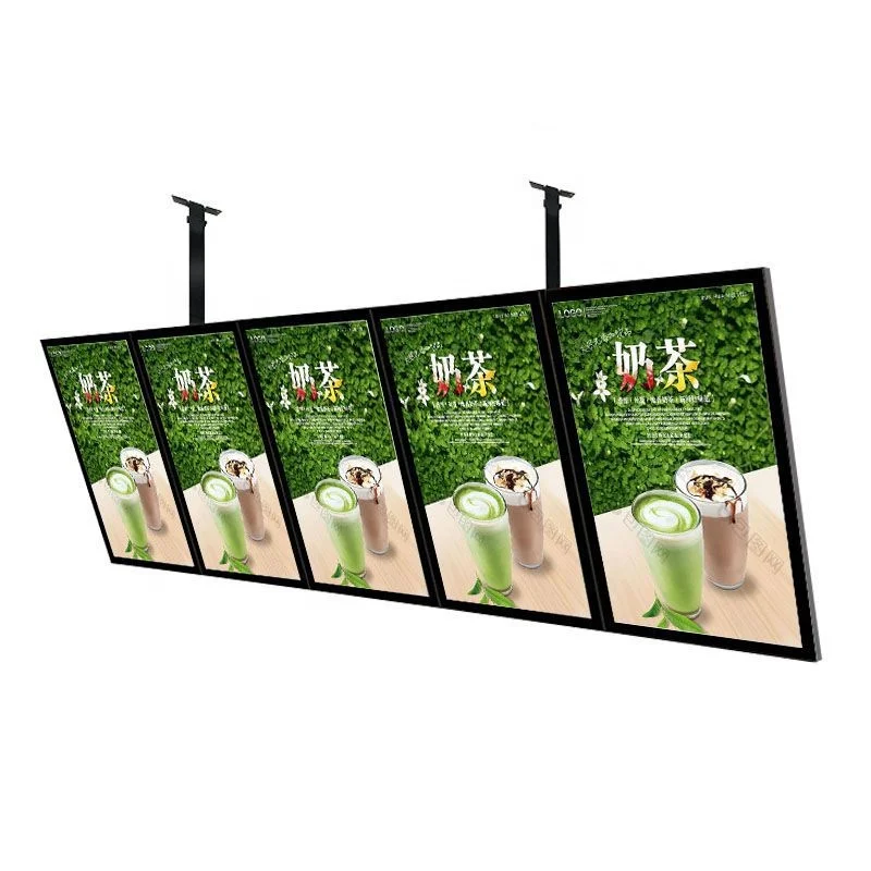 Customized advertising display shop menu board bar hanging Milk Tea LED menu light box
