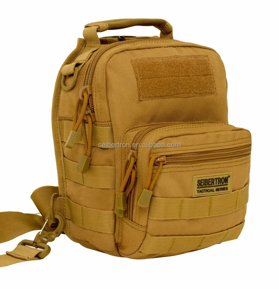 
Seibertron Tactical Outlaw Sling Pack with Shoulder Sling for Everyday Carry Molle Multifunctional Day Bag for Carrying Weapon 