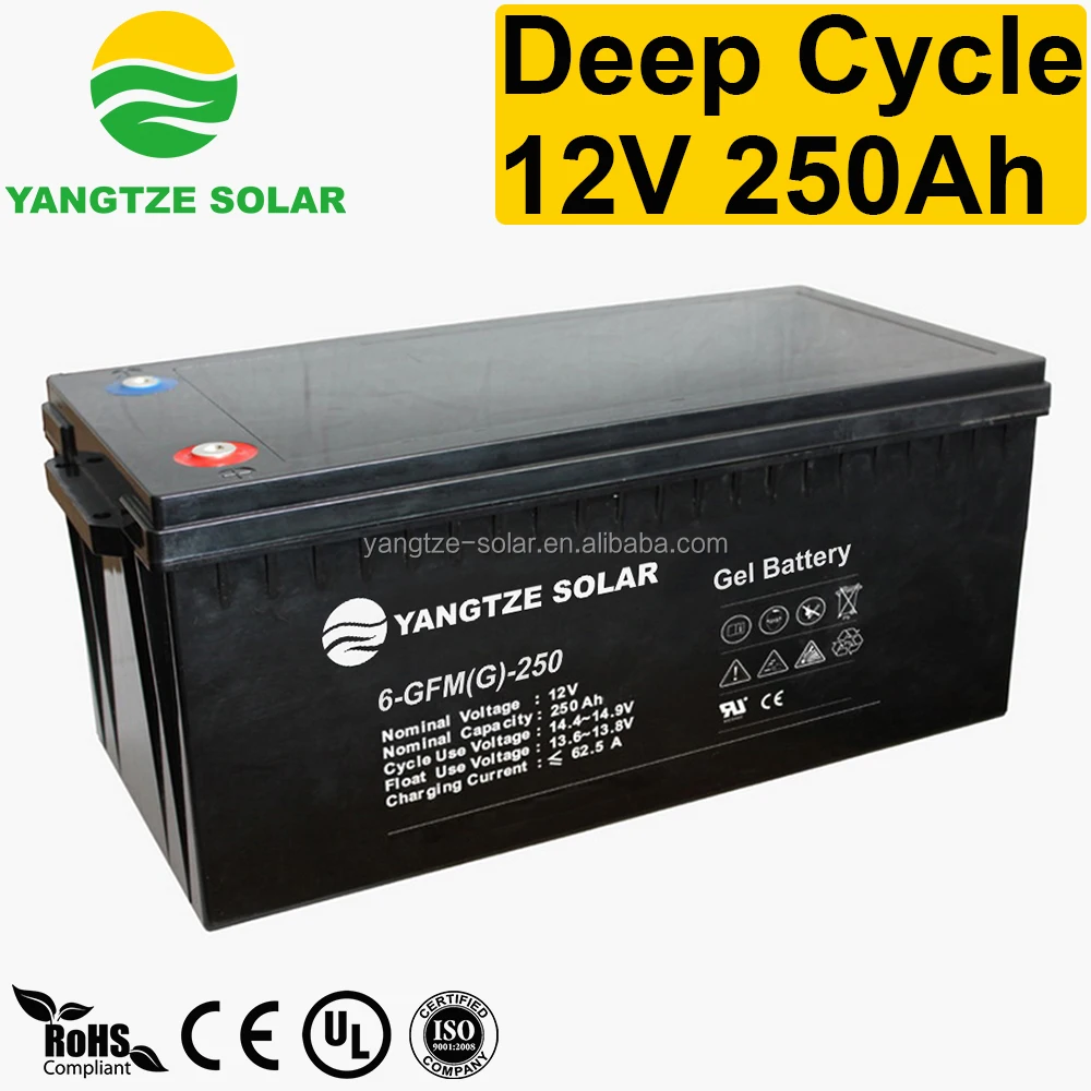 
Yangtze brand deep cycle gel battery 12v 250ah <a href=