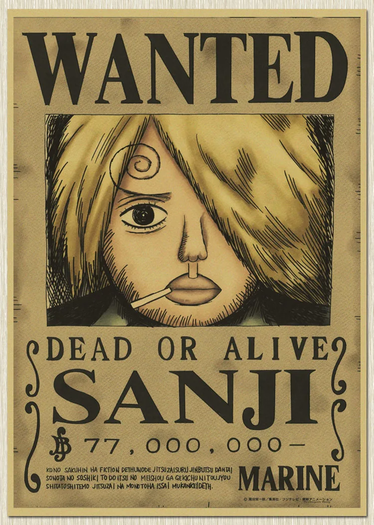 One Piece Wanted Poster Font Style