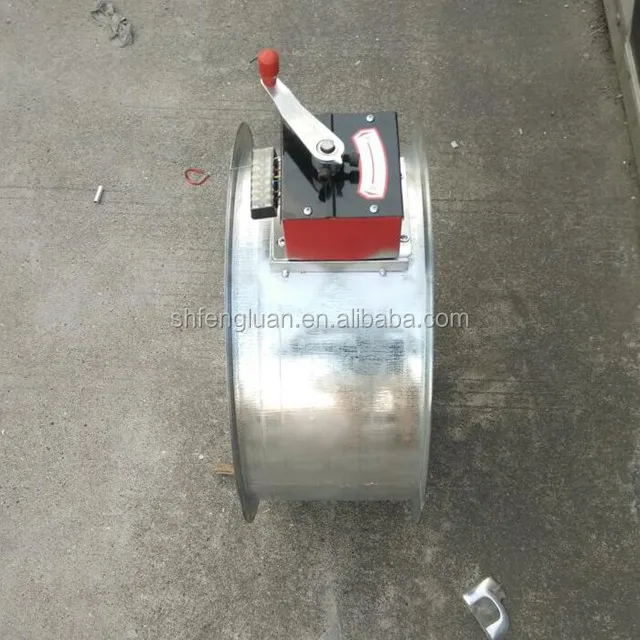good price smoke line hand electric round motorized flue damper