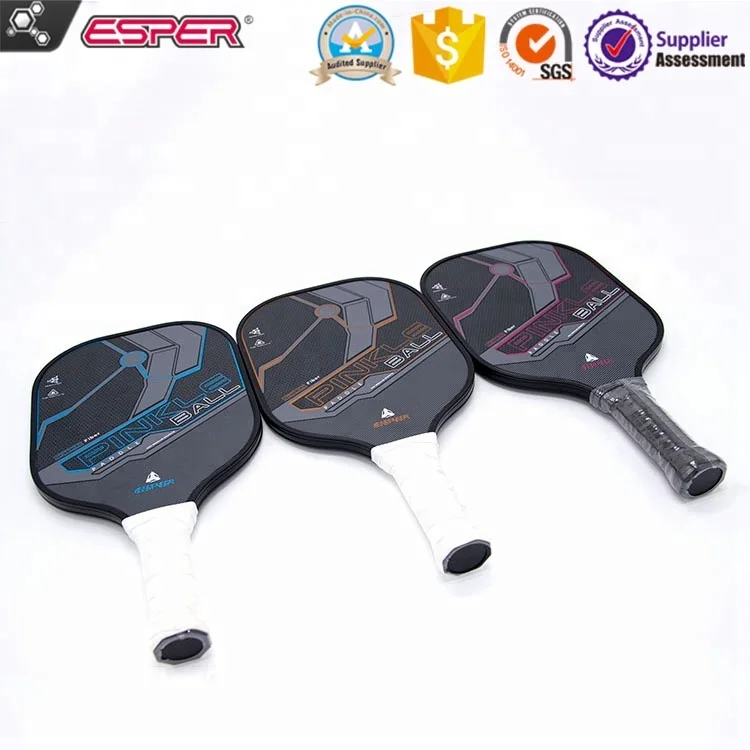 
high quality professional manufacturer graphite polymer honeycomb factory price customized pickleball paddle 