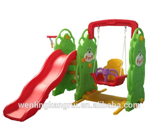 Твердые медведь слайд с качели и баскетбол подставка