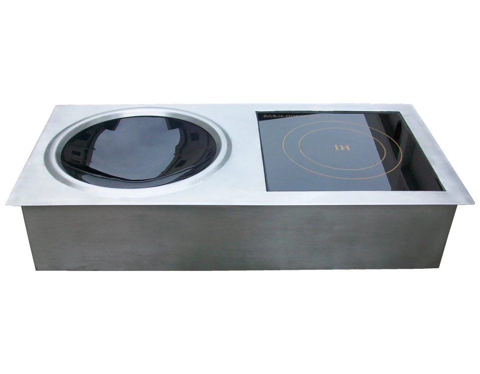 8KW stainless steel desktop wok induction cooker for kitchen
