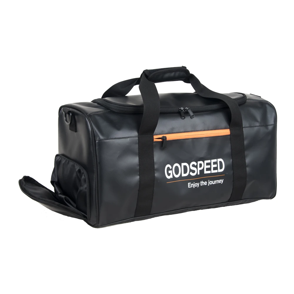 New design waterproof travel sport carry on smell proof duffle bag with shoes pocket
