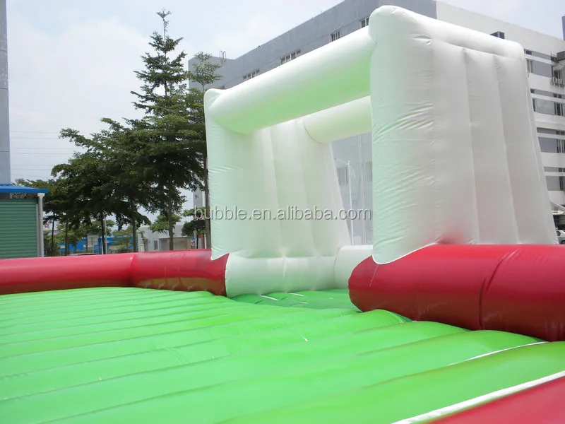 Bouncy Inflatable Soap Soccer Court,Soft Inflatable Soap Football Field, Soap Soccer Pitch