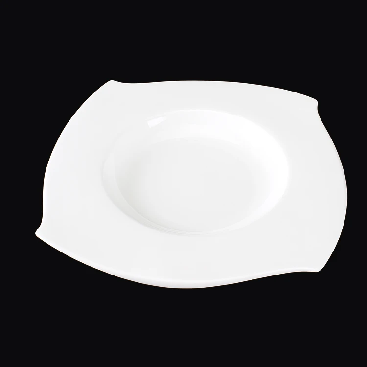 Red Christmas Pasta  wide rimmed pasta plates bone china