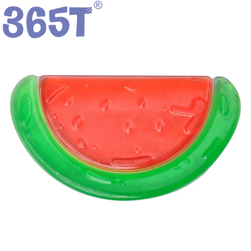 Baby Water Filled Teether 2022 Fruit Funny Shape Silicone Teething Ring Jel Teether