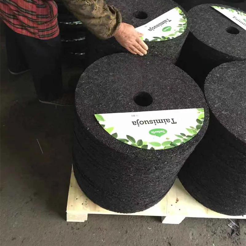 30cm brown rubber mulch tree ring