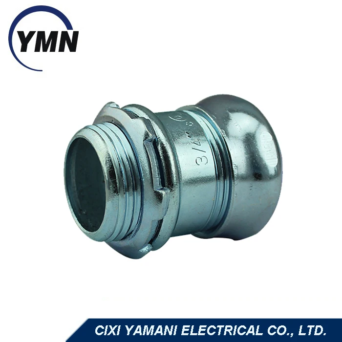 
Zinc Plated Steel EMT Connector Compression Type 