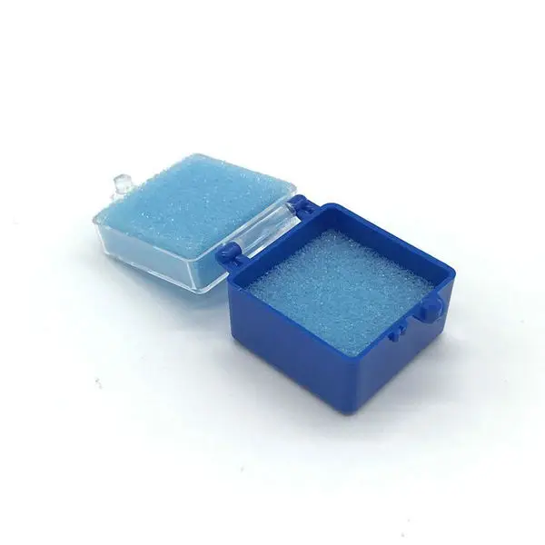 Dental plastic crown box with foam 1 inch and 2 inch