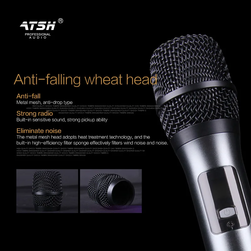 China factory wholesale stage ktv professional performance wireless microphone amplifier family karaoke microphone