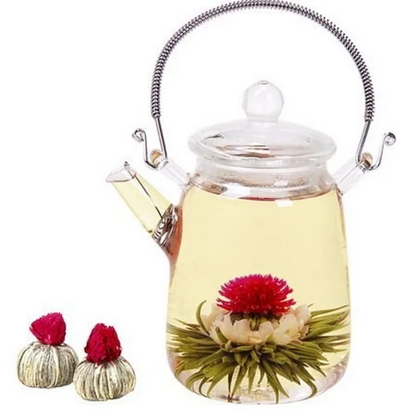 Chinese Blooming tea Free sample tea gift jasmine dragon pearl private label blooming tea