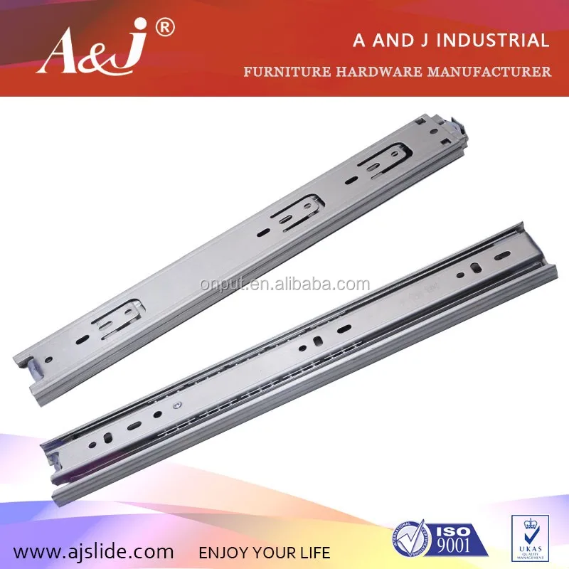 New 45mm push open full extension center mount drawer slide