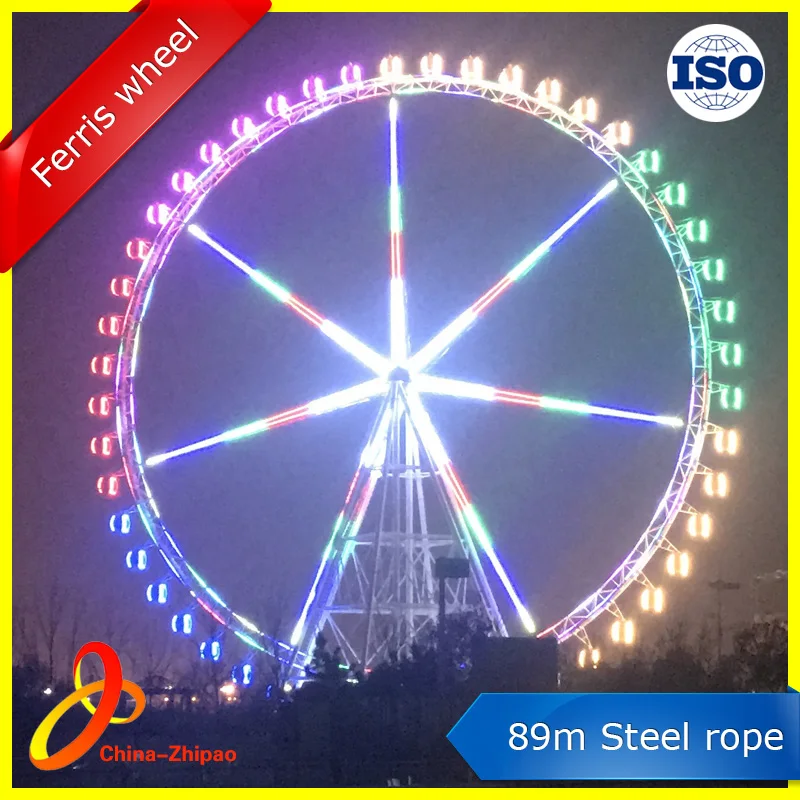 89m spoke type ferris wheel For Amusement Parks